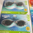 Lot Of 4 Speedo Kids Swim Goggles Glide Print Ages 3-6 Anti-fog Uv Protect New