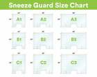 24    X 24    Sneeze Guard  Clear Acrylic  Plexiglass Countertop Barrier Shield