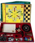 Vintage German   Gambling Case Set Roulette  Chess  Checkers  Poker