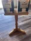 Antique Double Gumball Machines On Wooden Stand  Both W keys  Local Pick Up Only