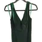 Revelry Dakota Velvet Maxi Dress Emerald Green Bridesmaid Formal Gown Sz 6