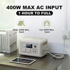 Allpowers Portable Power Station 600w 299wh Lifepo4 Battery   100w Solar Panel