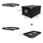 Collapsible Storage Box Decorative Memory Box With Lid   Metal Reinforced Corner