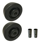 2 Caster Wheels Set 4  5  6  8  Heavy Duty Plastic Wheel Set With Bearing   Kit
