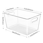  Pack Clear Pantry Organizer Bins  Plastic Containers L 11 2 l X 7 5 w X 6 h  6
