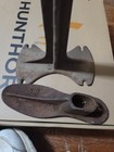 Vtg B  Mall  M  Co  So  Mil  Cast Iron Cobbler Stand With Metal Shoe Form 