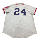 Vtg Ebbet s Field Flannels Cleveland Buckeyes Wool Baseball Jersey  24 Sz L  12 