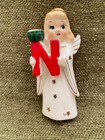 Vintage 1950s Commodore Christmas  noel  Angel Candle Holders Figurines- Japan