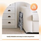 Grey Folding Step Stool - 13 Inch  Sturdy For Adults   Safe For Kids  Easy One-f