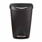 Umbra 084200 Brim 13 Gallon Plastic Step Trash Can