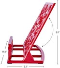 Vintage Cookbook Stand Cast Iron Elegant Kitchen Counter Decor Recipe Holder Red