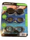 Speedo Swim Goggles 3 Pack Adults 15  Flex Frame Uv Protect Anti Fog