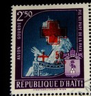 Vintage Stamp  Haiti Block Of 4 Lr pope Pius Red Cross Surcharge Overprint Error
