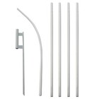 Feather Flutter Swooper Flag 16  Pole   Spike Ground Stake Mount Kit 4 Pack