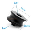  2 Pcs  3 8  Female To 1 4  Male Thread Screw Mount Adapter Tripod Plate Screw 