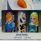 Disney Olaf s Frozen Adventure Girls Set  3 4 Oz   100 Ml X 3 Edt Spray