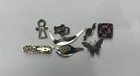 Lot Of 8 Vintage 925 Sterling Silver Brooch   s Pins