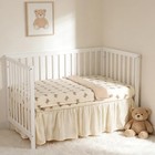 Organic Cotton Muslin Baby Crib Bedding Set 3 Piece Soft For Infant Bear
