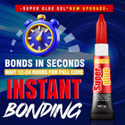 3 Gram  pack Of 12  Single Use Super Glue Gel  Super Fast  Thick   Strong Adhes