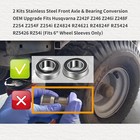 Front Wheel Axle Bearing Conversion Kit For Husqvarna Z242f Z246 Z254 Mower