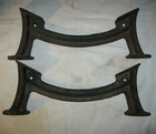 4 Vintage Industrial Steel Salvage Art Legs Bracket Table Tool Hardware Art Usa