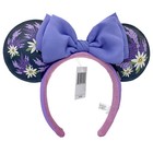 Disney  Parks Headband Minnie Mouse Lavender Purple Flowers Ears Us Ship Gfit
