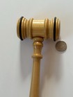 Vintage Wooden Gavel - For Meetings   Judges   Auctioneers