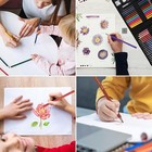 Drawing Pencils Watercolor Sketch Pencil Kit Colored Drawing Pro Artist Supplies