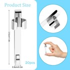 20 Pcs Metal Pencil Clips Slide On Pencil Pocket Pen Clips Snap In Pencil Holder