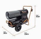 Mr  Heater 140 000 Btu Portable Forced Air Diesel   Kerosene Heater  read  