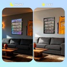 35 Graded Sports Card Display Case With Led Lights  Lockable Wall Mount Trading