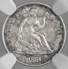 1861  H10c Liberty Seated Half Dime  Ngc Au Details  obv Damage   8404749-033