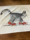 Vintage B Kliban Cat Burlington Red Sneakers Pillowcase Pillow Case Standard Usa