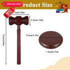 Wooden Gavel And Sound Block Set Judge Professional Tool