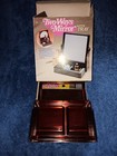 Vtg Nos Hong Kong Two Ways Mirror With Tray New Box Magnifying Foldable  671 Htf