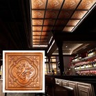 Faux Tin Ceiling Tile Emboss Interior Wall Panel Pl39 Archaic Copper 10pcs lot