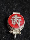     Rare Vtg 925 Sterling Silver Tibetan Gau Red Coral Inlay Prayer Box Pendant