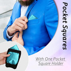 Mens Handkerchiefs Pocket Squares Solid Color White Handkerchief Wedding Party