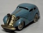 Fine Vintage Schuco Clockwork Brevete France Sgdg Blue Car With Working Key  