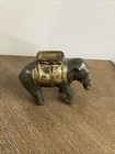     vintage Antique  A c  Williams  Cast Iron Elephant Still Coin Bank 5       