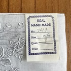 Madeira Fine Linen Handkerchief Embroidered Flower Hankie Nos Never Used