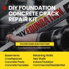 Radonseal Concrete Foundation Crack Diy Repair Kit For Basement Cracks open Box 