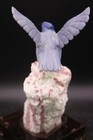 Peter Muller Hand Carved Blue Bird On Tourmaline Base
