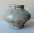 Ming Dynasty Longquan Celadon Pottery Jarlet 2  Tall 17th Century