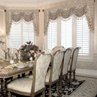 Luxury Waterfall Valances For Windows  Elegant Jacquard Thick Swag Curtains V   
