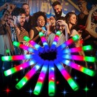  50 Pcs Foam Glow Sticks  Led Glow Sticks Bulk With 3 Modes Colorful 50p