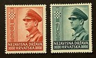 Travelstamps  1943 Croatia Semi-postal Stamps Scott  B29-b30 Ante Pavelic Mogh