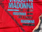 Vintage Madonna Bandana Scarf Banner - Like A Virgin Tour 1985 - Ultra Rare Red 