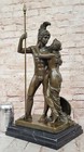 Roman Warrior With Lover Sculpture  Greek Statues  Bronze Statue  Large Decor