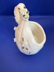 Vintage Stork Ceramic Planter Rubens 1960 s Baby Nursery Shower Decor  684 Japan